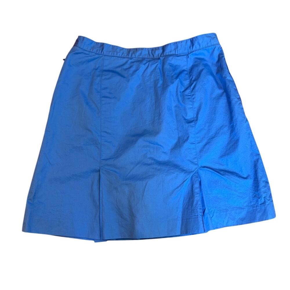 Vintage RALPH LAUREN SPORT Skort Skirt Women's 8 Blue Stretch 100% Cotton Y2K - Picture 2 of 8